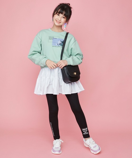 JENNI love(ジェニィラブ)の「ハーフムーンショルダーバッグ(ショルダーバッグ・キッズ・オフホワイト/ブラック/ラベンダー・F)」の16枚目の写真