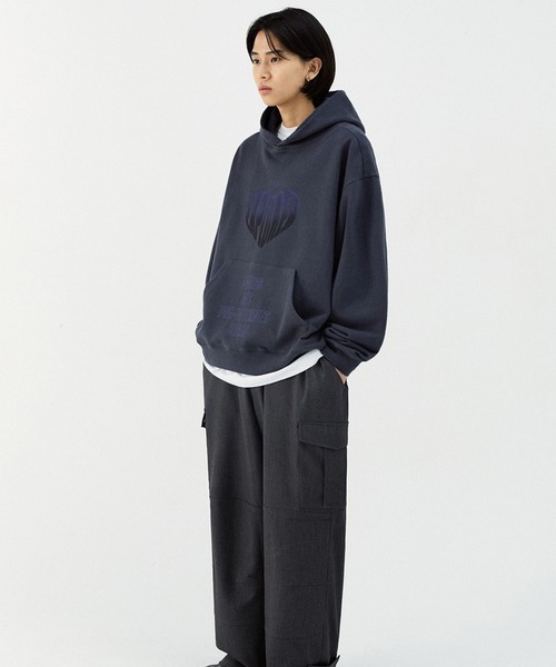 VIVASTUDIO（ビバスタジオ）の「【UNISEX】VIVA STUDIO／HEART HOOD  2237884（パーカー・メンズ・グリーン/ボルドー/チャコール・MEDIUM/LARGE/SMALL/X-LARGE）」の18枚目の写真