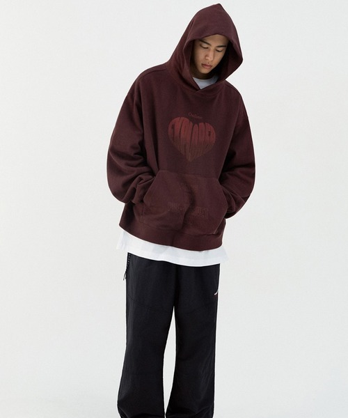VIVASTUDIO（ビバスタジオ）の「【UNISEX】VIVA STUDIO／HEART HOOD  2237884（パーカー・メンズ・グリーン/ボルドー/チャコール・MEDIUM/LARGE/SMALL/X-LARGE）」の22枚目の写真