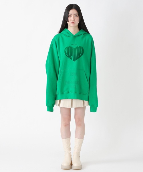 VIVASTUDIO（ビバスタジオ）の「【UNISEX】VIVA STUDIO／HEART HOOD  2237884（パーカー・メンズ・グリーン/ボルドー/チャコール・MEDIUM/LARGE/SMALL/X-LARGE）」の12枚目の写真