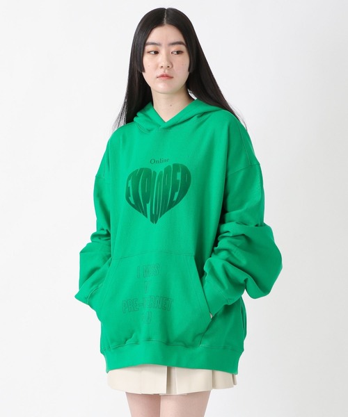 VIVASTUDIO（ビバスタジオ）の「【UNISEX】VIVA STUDIO／HEART HOOD  2237884（パーカー・メンズ・グリーン/ボルドー/チャコール・MEDIUM/LARGE/SMALL/X-LARGE）」の15枚目の写真