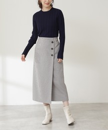 N.(N. Natural Beauty Basic) | 【S Size Line】◆イージーケアガンクラブフラップスカート(スカート)