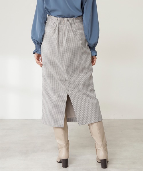 N.（N. Natural Beauty Basic）（エヌエヌナチュラルビューティーベーシック）の「【S Size Line】◆イージーケアガンクラブフラップスカート（スカート・レディース・ベージュ/グリーン・SMALL/MEDIUM）」の9枚目の写真