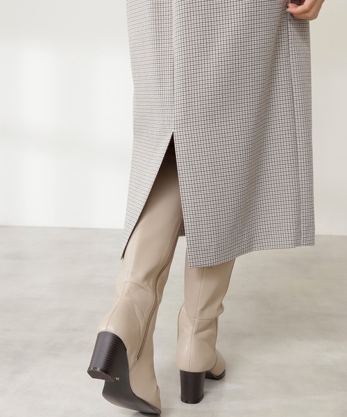 N.（N. Natural Beauty Basic）（エヌエヌナチュラルビューティーベーシック）の「【S Size Line】◆イージーケアガンクラブフラップスカート（スカート・レディース・ベージュ/グリーン・SMALL/MEDIUM）」の12枚目の写真