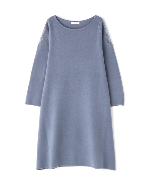 PROPORTION BODY DRESSING（プロポーションボディドレッシング）の「ショルダーレースニットサックワンピース / 1212140001（ワンピース・レディース・パープル/ブルー・MEDIUM/SMALL）」の12枚目の写真