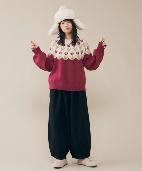 MERLOT(メルロー)の「ベーシックサーカスパンツ(その他パンツ・レディース・カーキ/ナチュラル/ブラック・FREE)」の22枚目の写真