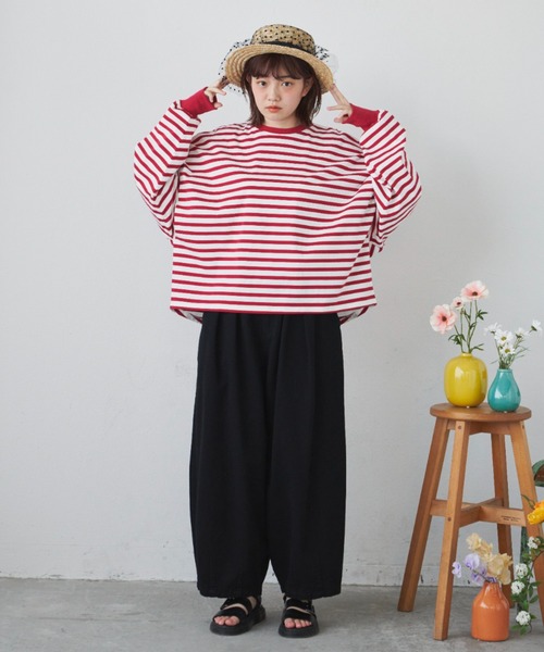 MERLOT(メルロー)の「ベーシックサーカスパンツ(その他パンツ・レディース・カーキ/ナチュラル/ブラック・FREE)」の7枚目の写真