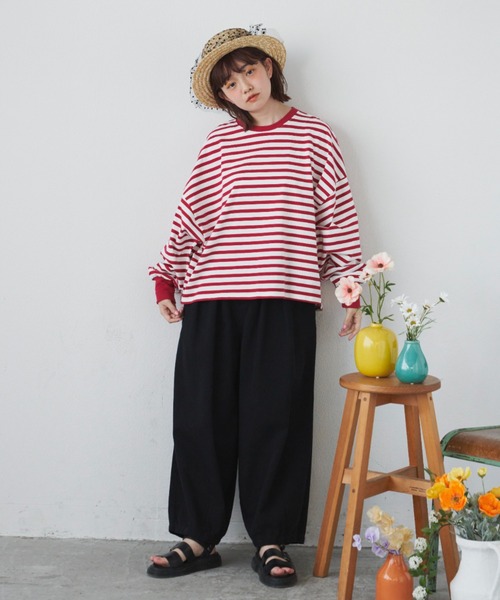 MERLOT(メルロー)の「ベーシックサーカスパンツ(その他パンツ・レディース・カーキ/ナチュラル/ブラック・FREE)」の5枚目の写真