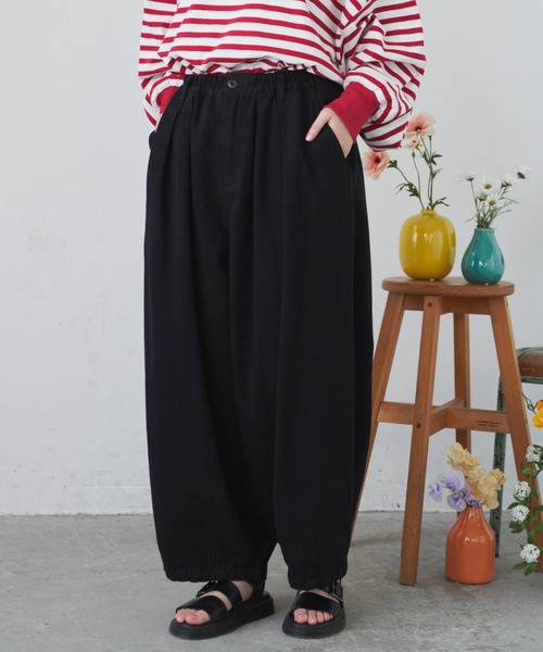 MERLOT(メルロー)の「ベーシックサーカスパンツ(その他パンツ・レディース・カーキ/ナチュラル/ブラック・FREE)」の10枚目の写真