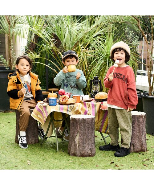 BREEZE（ブリーズ）の「中綿切り替えジャケット（ダウンジャケット/コート・キッズ・ベージュ/イエロー/カーキ/ブルー/サックスブルー・100/140/90/110/150/130/120）」の18枚目の写真