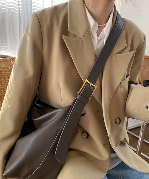 HALEY PESCA(ヘーリーペスカ)の「HALEY PESCA/大容量 合成皮革ショルダーバッグ(ショルダーバッグ・レディース・ブラック/グレー/ブラウン・FREE)」の19枚目の写真