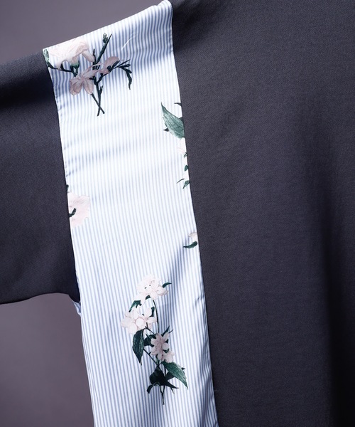 rovtski（ロフトスキー）の「SPRING SIDE CHECK SWEAT/スプリング サイドチェックオーバーサイズ スウェット/トレーナー（スウェット・メンズ・アッシュグレー/ブラック/サックスブルー/ピンク/キナリ・FREE）」の10枚目の写真