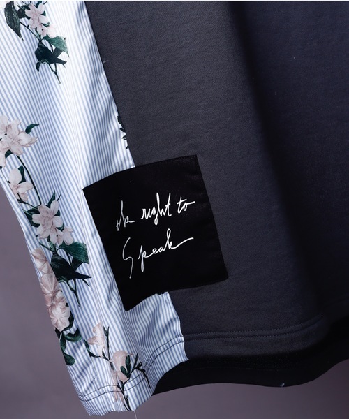 rovtski（ロフトスキー）の「SPRING SIDE CHECK SWEAT/スプリング サイドチェックオーバーサイズ スウェット/トレーナー（スウェット・メンズ・アッシュグレー/ブラック/サックスブルー/ピンク/キナリ・FREE）」の12枚目の写真