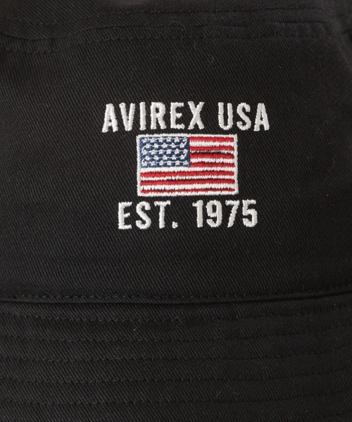AVIREX（アヴィレックス）の「【WEB&DEPOT限定】バケット ハット / BUCKET HAT "USA" / アヴィレックス / AVIREX（ハット・メンズ・ブラック/オフホワイト/タン/インディゴブルー・FREE）」の7枚目の写真