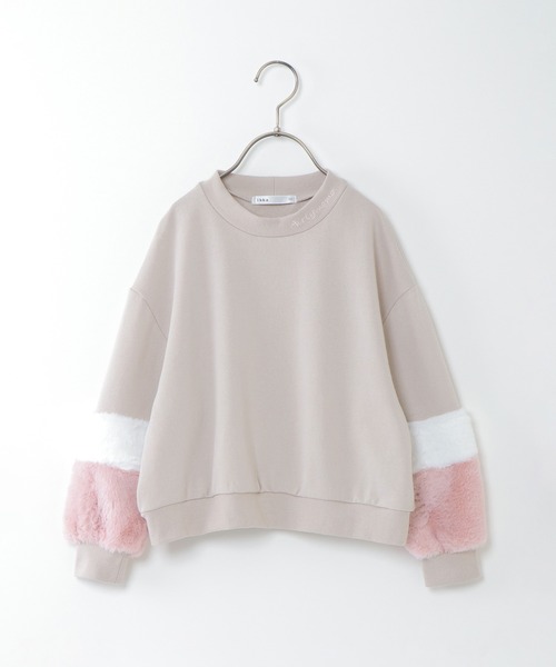 ikka(イッカ)の「【キッズ】モックネック刺繍ファープルオーバー(120~160cm)(スウェット・キッズ・ベージュ/ブルー・120/130/140/150/160)」の13枚目の写真
