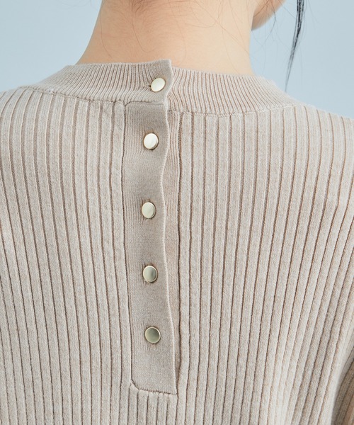 VIS（ビス）の「【星玲奈さんコラボ】スリーブコンシャスアシンメトリー切り替えニットワンピース（ワンピース・レディース・ライトグリーン/ベージュ/ブラック・FREE）」の18枚目の写真