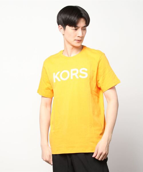 ストライプ ロゴTシャツ