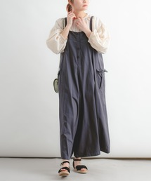 Wordtrobe | 【wordtrobe】コットンドリル 前ボタン サロペット(サロペット/オーバーオール)