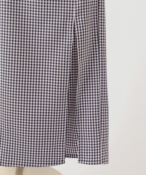 one after another NICE CLAUP（ワンアフターアナザーナイスクラップ）の「Sサイズあり　シンプルスリットタイトスカート（スカート・レディース・ブラック/ベージュ/チェック/ネイビー・SMALL/MEDIUM）」の9枚目の写真