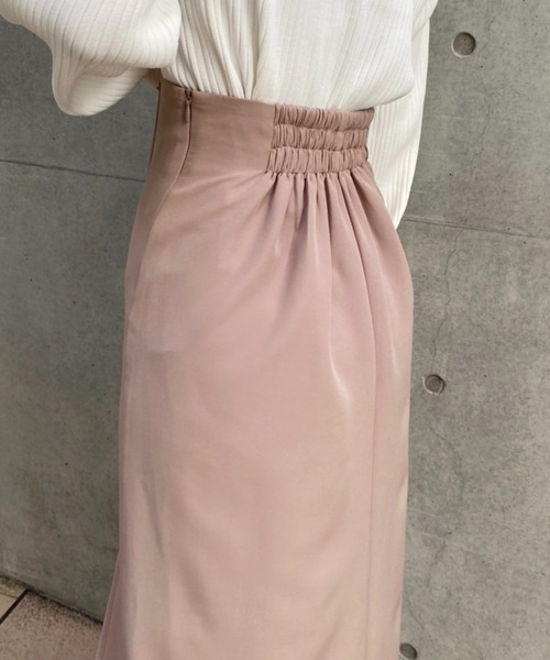 one after another NICE CLAUP（ワンアフターアナザーナイスクラップ）の「Sサイズあり　シンプルスリットタイトスカート（スカート・レディース・ブラック/ベージュ/チェック/ネイビー・SMALL/MEDIUM）」の18枚目の写真