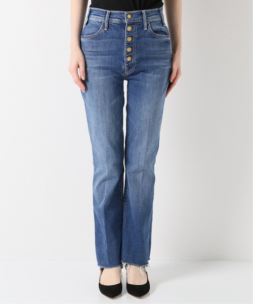 IENA マザーHUSTLER SNAP DOWN ANKLE FRAY デニム IENA（イエナ）の「【MOTHER/マザー】HUSTLER SNAP DOWN ANKLE