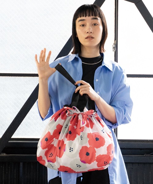 Wpc.(ダブリュピーシー)の「★パッカブルレインバッグカバー(エコバッグ/サブバッグ・レディース・グリーン系その他/オレンジ系その他/ホワイト系その他/レッド系その他/ベージュ系その他/ネイビー/ネイビー×ホワイト/ブルー系その他/ホワイト系その他2/ブルー系その他2/レッド系その他2/ブラック/グレー・FREE)」の22枚目の写真