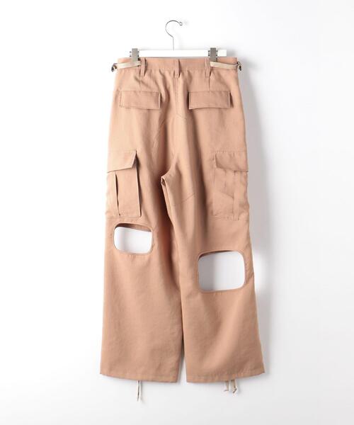 Jieda(ジエダ)の「<JieDa> RIPSTOP HOLE CARGO PT/カーゴパンツ(カーゴパンツ・メンズ・ベージュ/ブラック・1/2)」の8枚目の写真