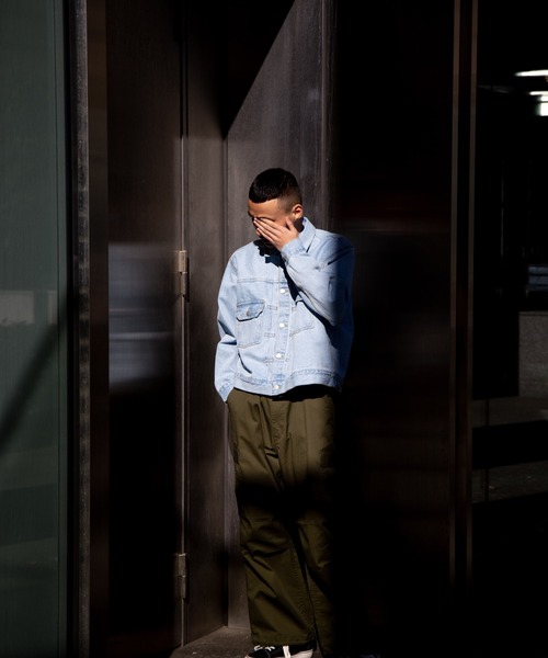 WEGO（ウィゴー）の「WEGO/ワイドカーゴパンツ（カーゴパンツ・メンズ・カーキ/ホワイト/ブラック・SMALL/LARGE/MEDIUM）」の7枚目の写真