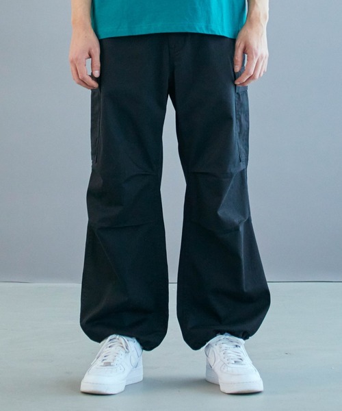 WEGO（ウィゴー）の「WEGO/ワイドカーゴパンツ（カーゴパンツ・メンズ・カーキ/ホワイト/ブラック・SMALL/LARGE/MEDIUM）」の17枚目の写真