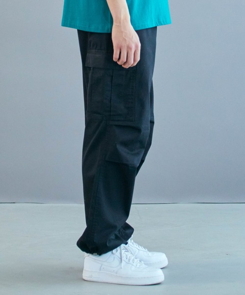 WEGO（ウィゴー）の「WEGO/ワイドカーゴパンツ（カーゴパンツ・メンズ・カーキ/ホワイト/ブラック・SMALL/LARGE/MEDIUM）」の20枚目の写真