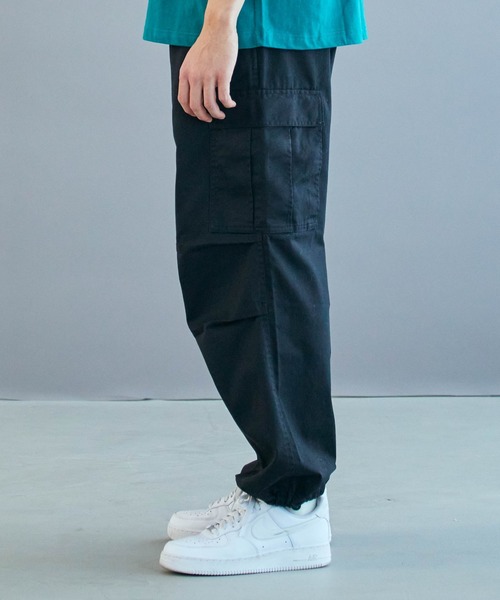 WEGO（ウィゴー）の「WEGO/ワイドカーゴパンツ（カーゴパンツ・メンズ・カーキ/ホワイト/ブラック・SMALL/LARGE/MEDIUM）」の18枚目の写真