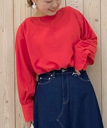 スパンボイルBIGカフスブラウス