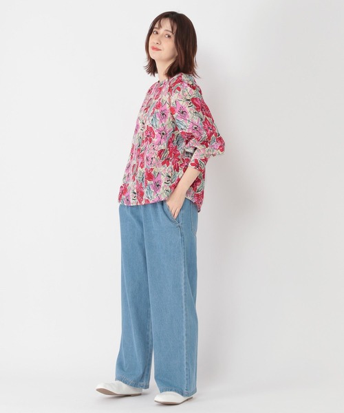 studio CLIP（スタディオクリップ）の「スパンボイルBIGカフスブラウス（シャツ/ブラウス・レディース・レッド/その他1・LARGE/MEDIUM）」の6枚目の写真