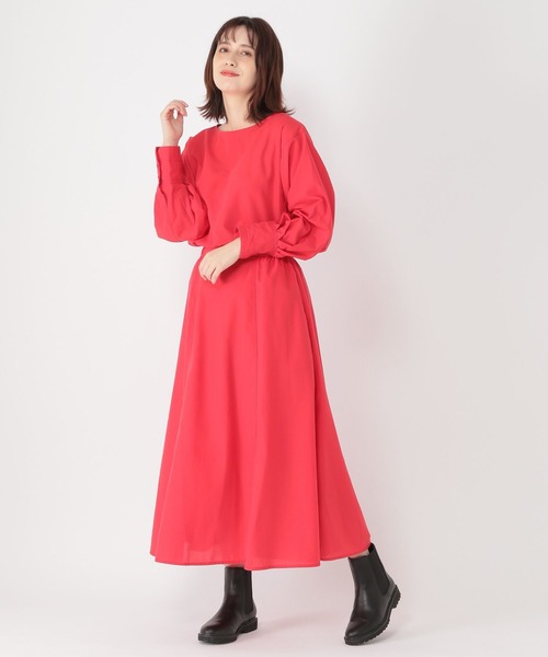 studio CLIP（スタディオクリップ）の「スパンボイルBIGカフスブラウス（シャツ/ブラウス・レディース・レッド/その他1・LARGE/MEDIUM）」の7枚目の写真