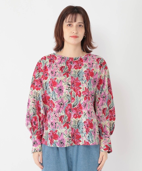 studio CLIP（スタディオクリップ）の「スパンボイルBIGカフスブラウス（シャツ/ブラウス・レディース・レッド/その他1・LARGE/MEDIUM）」の8枚目の写真