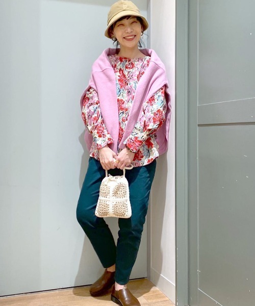 studio CLIP（スタディオクリップ）の「スパンボイルBIGカフスブラウス（シャツ/ブラウス・レディース・レッド/その他1・LARGE/MEDIUM）」の5枚目の写真