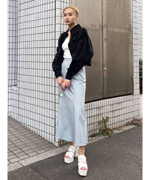 EMODA（エモダ）の「パネルロングマーメイドスカート（スカート・レディース・ブラック/ブルー/アイボリー・SMALL/MEDIUM）」の18枚目の写真