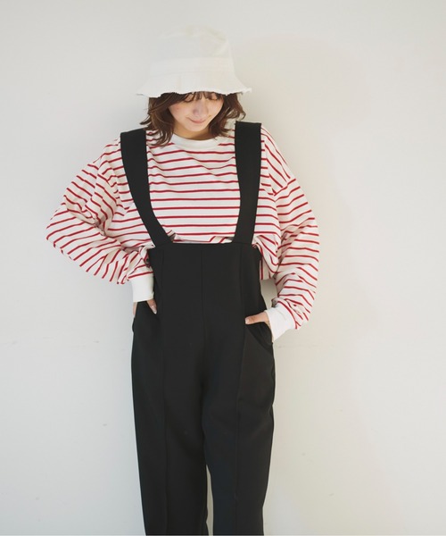 ボーダー短丈Tシャツ