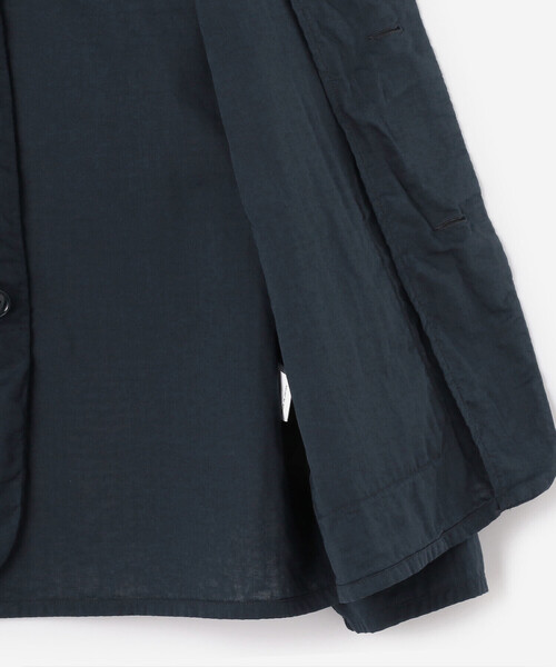 DANTON(ダントン)の「DANTON | ボイルダブルガーゼ ノーカラーカバーオール WOMEN(カバーオール・レディース・オフホワイト/ネイビー・36)」の19枚目の写真