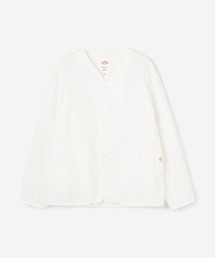 美品 DANTON ダントン ダブルガーゼノーカラーカバーオール
