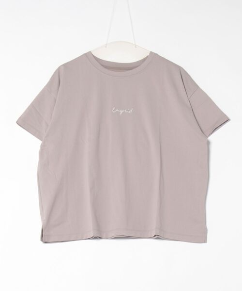 Ungrid（アングリッド）の「【ムラサキスポーツ別注】UNGRID/アングリッド  水陸両用  ルーズシルエットワンポイントロゴTシャツ/ラッシュガードTシャツ   623118（Tシャツ/カットソー・レディース・ホワイト/ブラック/グレイッシュベージュ・M）」の3枚目の写真