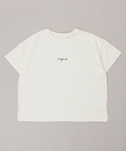 Ungrid（アングリッド）の「【ムラサキスポーツ別注】UNGRID/アングリッド  水陸両用  ルーズシルエットワンポイントロゴTシャツ/ラッシュガードTシャツ   623118（Tシャツ/カットソー・レディース・ホワイト/ブラック/グレイッシュベージュ・M）」の10枚目の写真