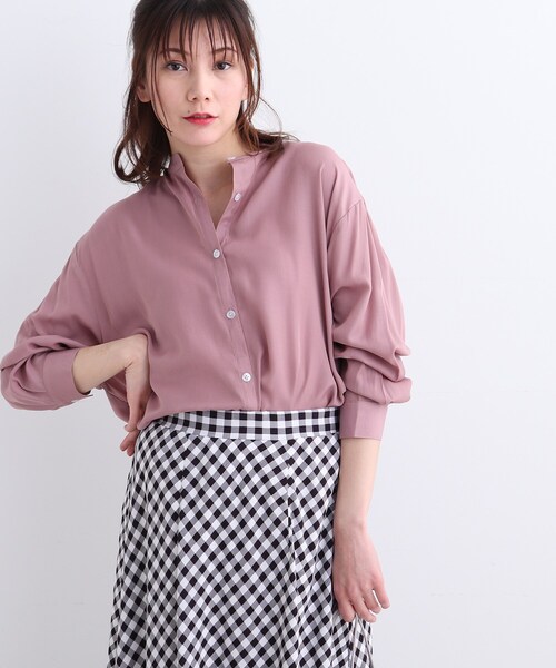 SHOO・LA・RUE（シューラルー）の「◆シアードルマンシャツ（シャツ/ブラウス・レディース・ライトブルー/オフホワイト/イエロー/ピンク系・00）」の17枚目の写真