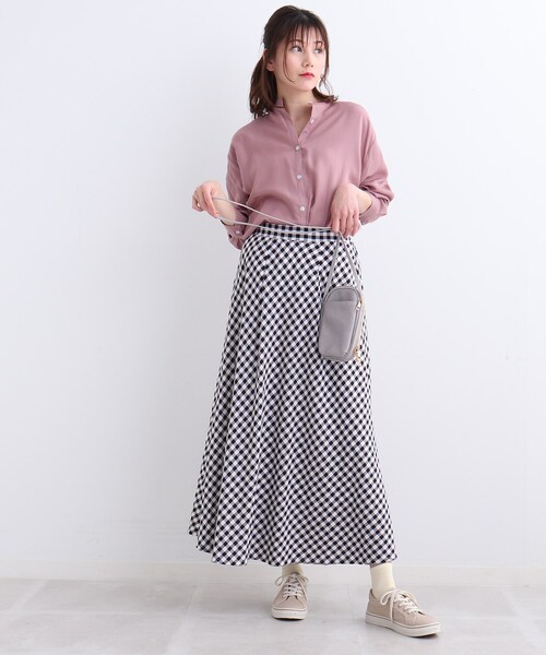 SHOO・LA・RUE（シューラルー）の「◆シアードルマンシャツ（シャツ/ブラウス・レディース・ライトブルー/オフホワイト/イエロー/ピンク系・00）」の19枚目の写真