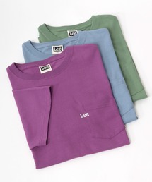 Lee（リー）の「Lee(リー)ブランドロゴワンポイント刺繍無地Tシャツ（Tシャツ/カットソー・メンズ）」