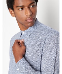 ARMANI EXCHANGE | 【A|X アルマーニ エクスチェンジ】マイクロパターン柄　長袖シャツ/REGULAR(シャツ/ブラウス)