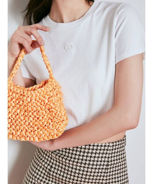 EMODA（エモダ）の「ポイントモノTシャツ（Tシャツ/カットソー・レディース・ホワイト/ブラック/ブルー/その他・FREE）」の2枚目の写真