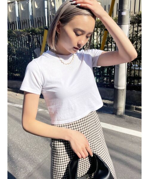 EMODA（エモダ）の「ポイントモノTシャツ（Tシャツ/カットソー・レディース・ホワイト/ブラック/ブルー/その他・FREE）」の11枚目の写真