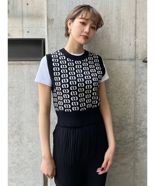 EMODA（エモダ）の「ポイントモノTシャツ（Tシャツ/カットソー・レディース・ホワイト/ブラック/ブルー/その他・FREE）」の14枚目の写真