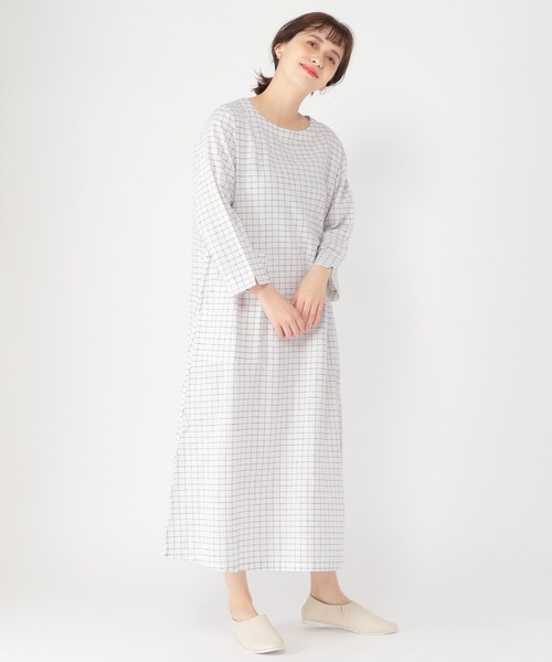 studio CLIP（スタディオクリップ）の「リネンレーヨンカラフルワンピース[プチサイズあり]（ワンピース・レディース・グリーン/その他1/ブラック/イエロー・PF/FREE）」の17枚目の写真